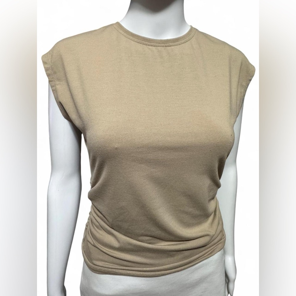 Abound Sleeveless Crewneck Tank Top in Tan